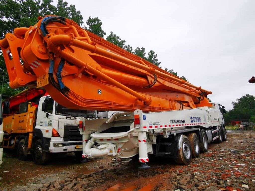 Concrete Pump Truck, Construction Machinery, RoRo, Wheeled Self-propelled Concrete Pump Truck, Construction Machinery, RoRo, Wheeled Self-propelled